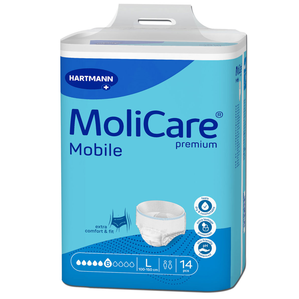 HARTMANN MoliCare® Premium Mobile 6Tr. - Ink.Hose - L - 4x14 Stück