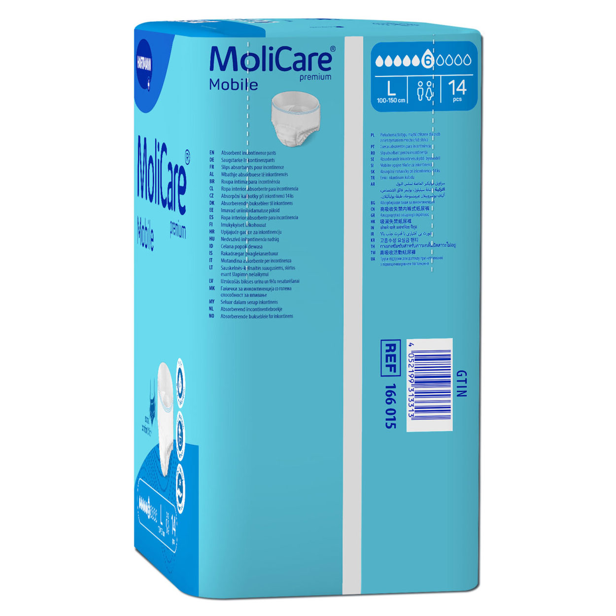 HARTMANN MoliCare® Premium Mobile 6Tr. - Ink.Hose - L - 4x14 Stück