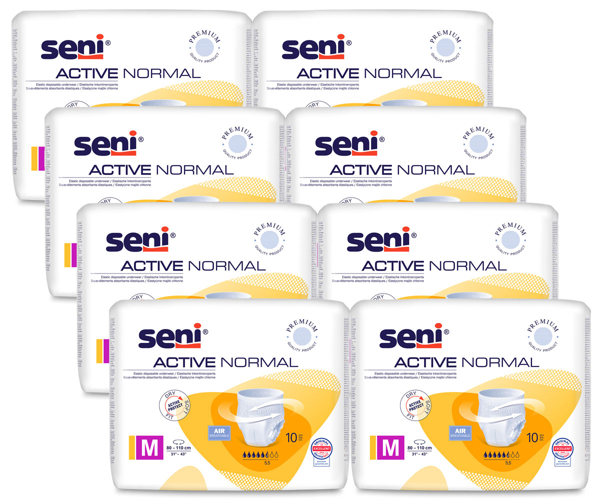 SENI Active NORMAL Inkontinenzslip MEDIUM (8x10) 80 Stück