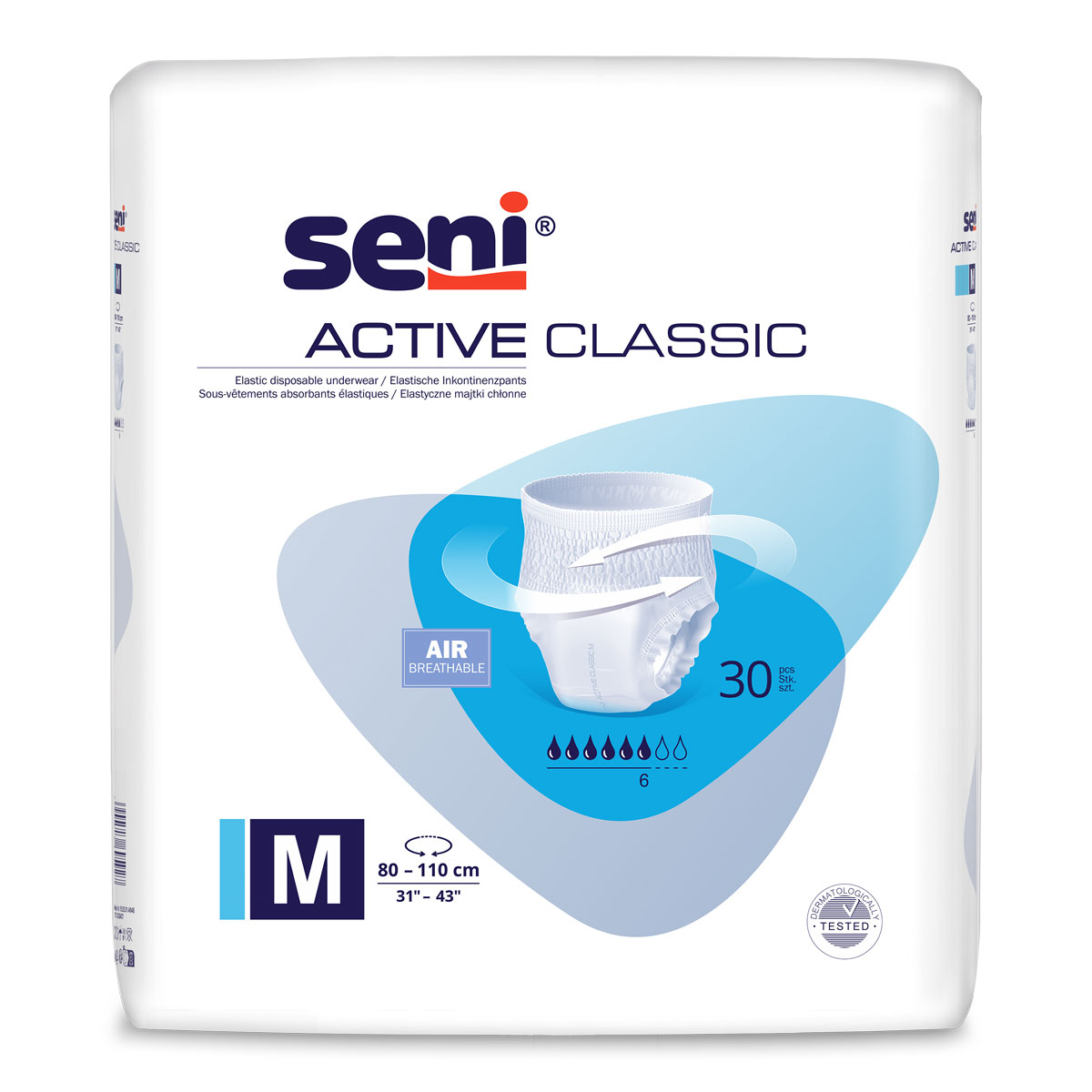 SENI Active CLASSIC Inkontinenzslip Gr. MEDIUM 30 Stück Pack