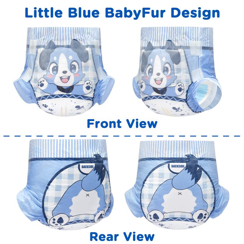 Little for Big - Little BABY FUR - bunte Windeln für Erwachsene M | L | XL