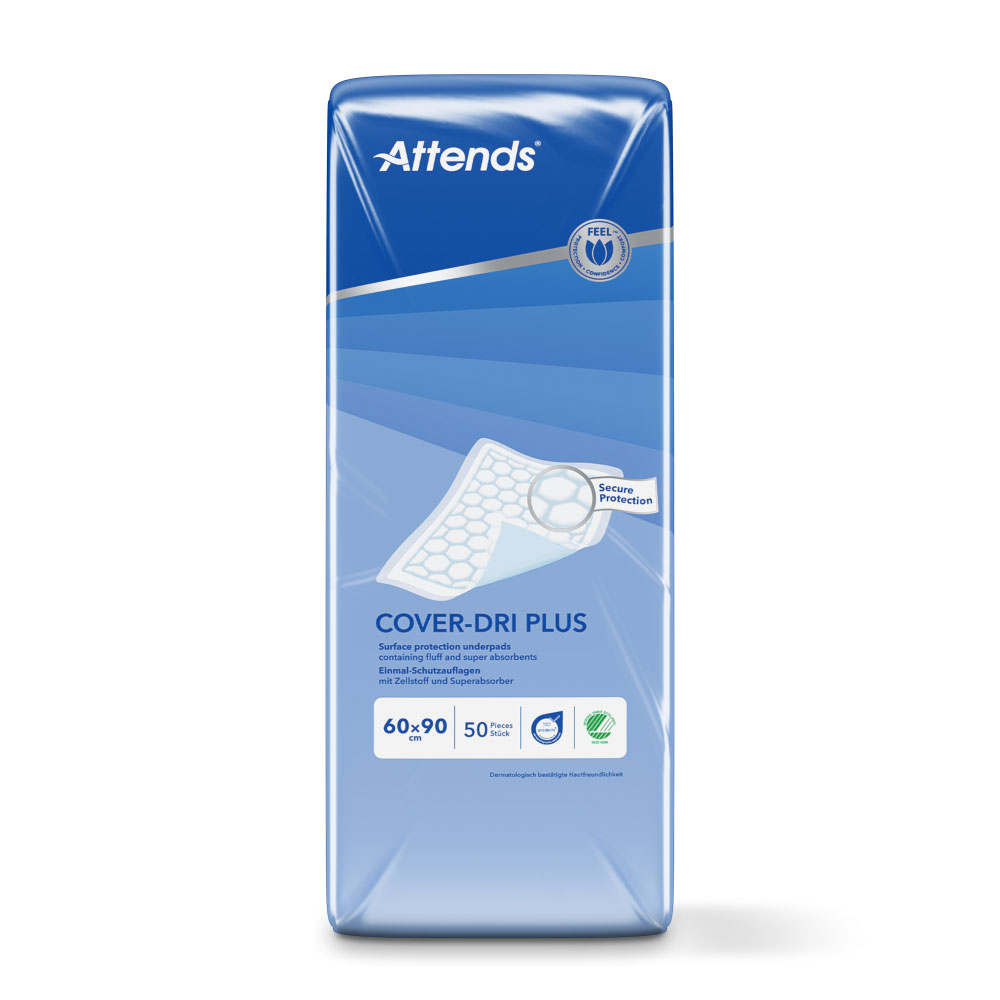 ATTENDS Cover-Dri Plus - Bettschutzeinlagen 60 x 90cm (200 Stück)