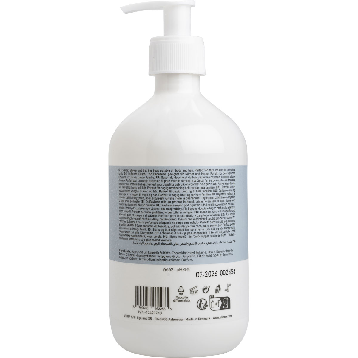 ABENA Dusch- und Badeseife mit Duftstoffen - 500ml Spender