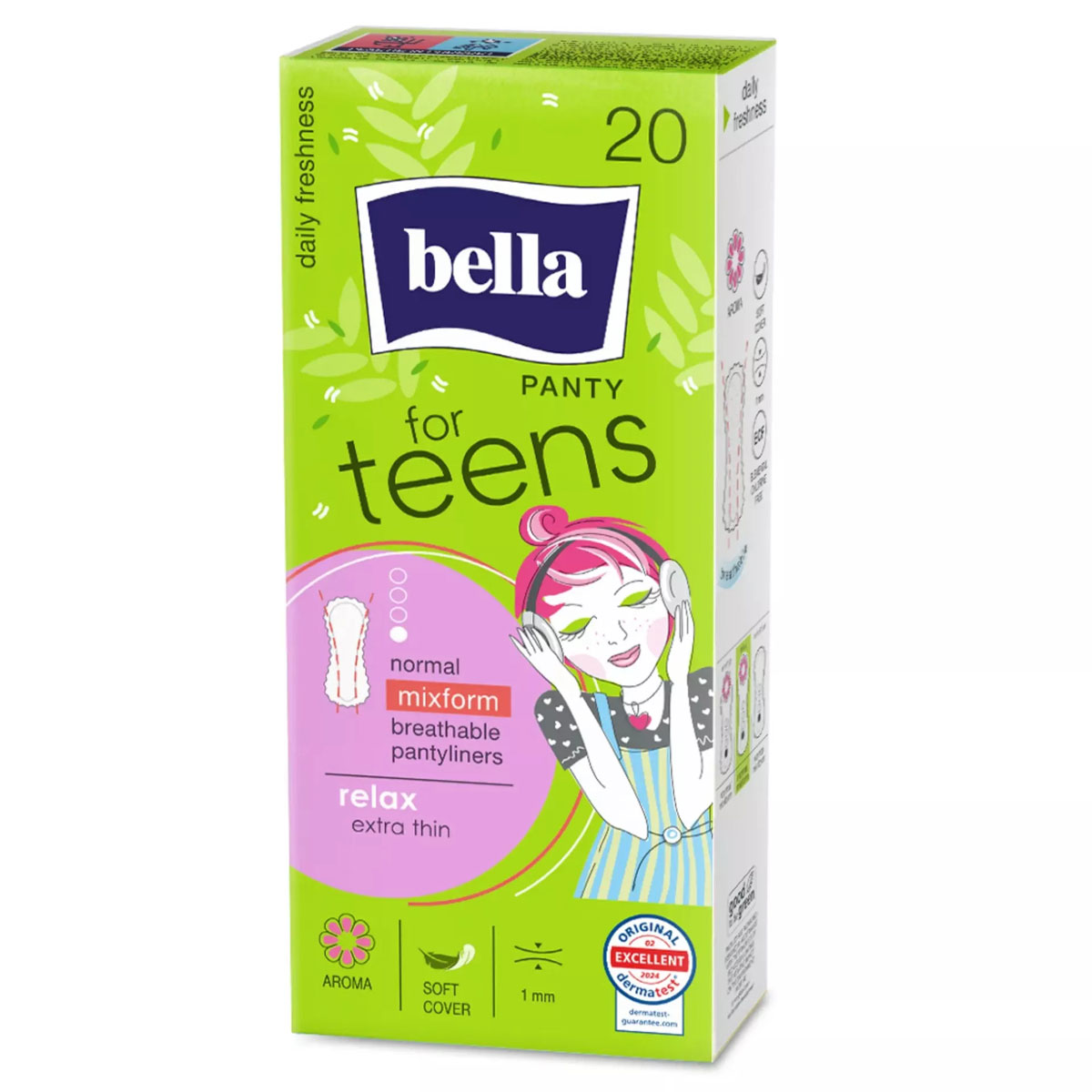 Bella für Teens Slipeinlagen (RELAX) - 20 Stück Pack