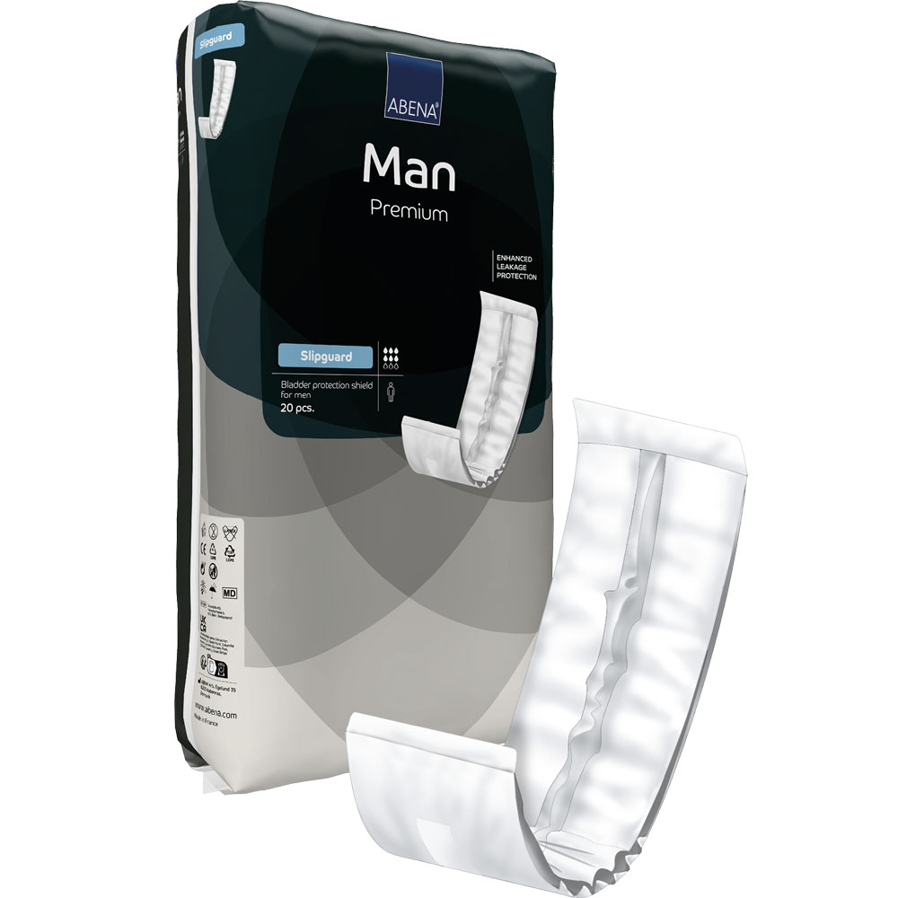 ABENA MAN SLIPGUARD Premium Herrenvorlagen - 900ml (20 St. Packung)