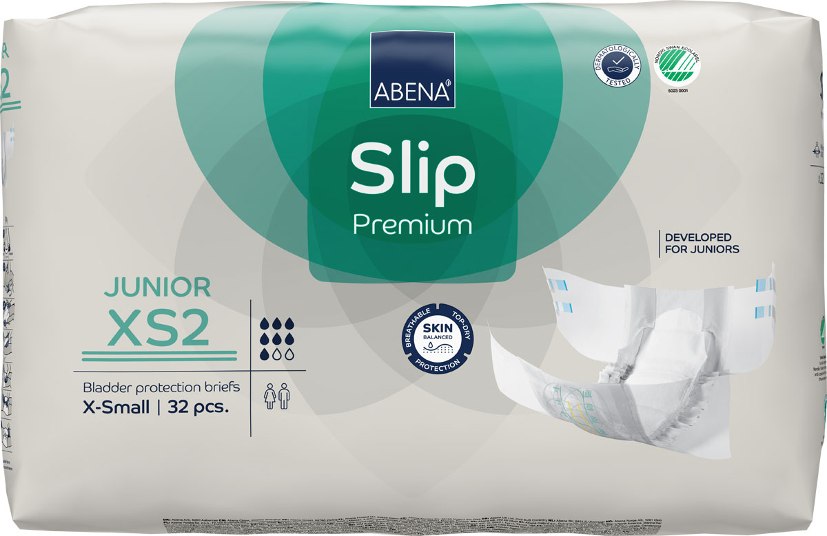 ABENA Slip Premium JUNIOR XS2 - Windeln für Kinder ab 5 Jahre, 32 Stück Pack