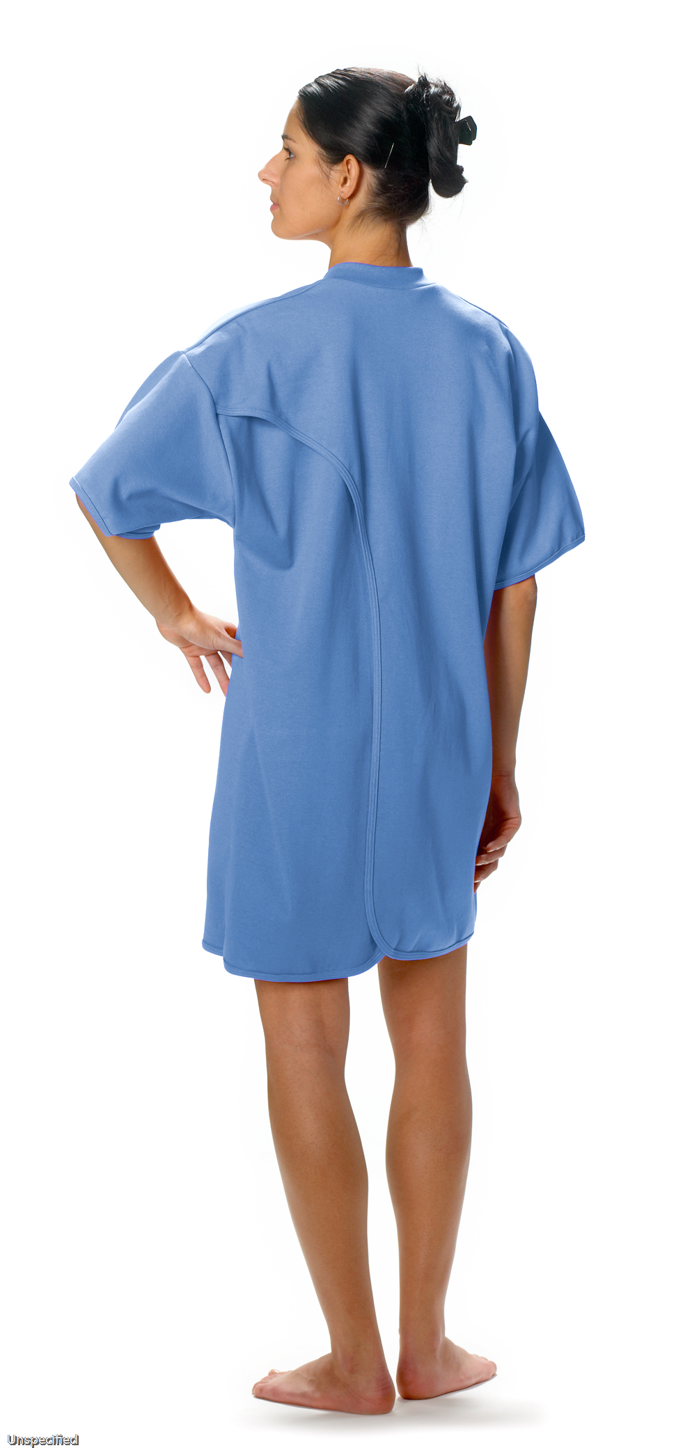 CAREWEAR Pflegehemd 8005, kurzärmlig für Damen und Herren mit Knopfverschluss M azur