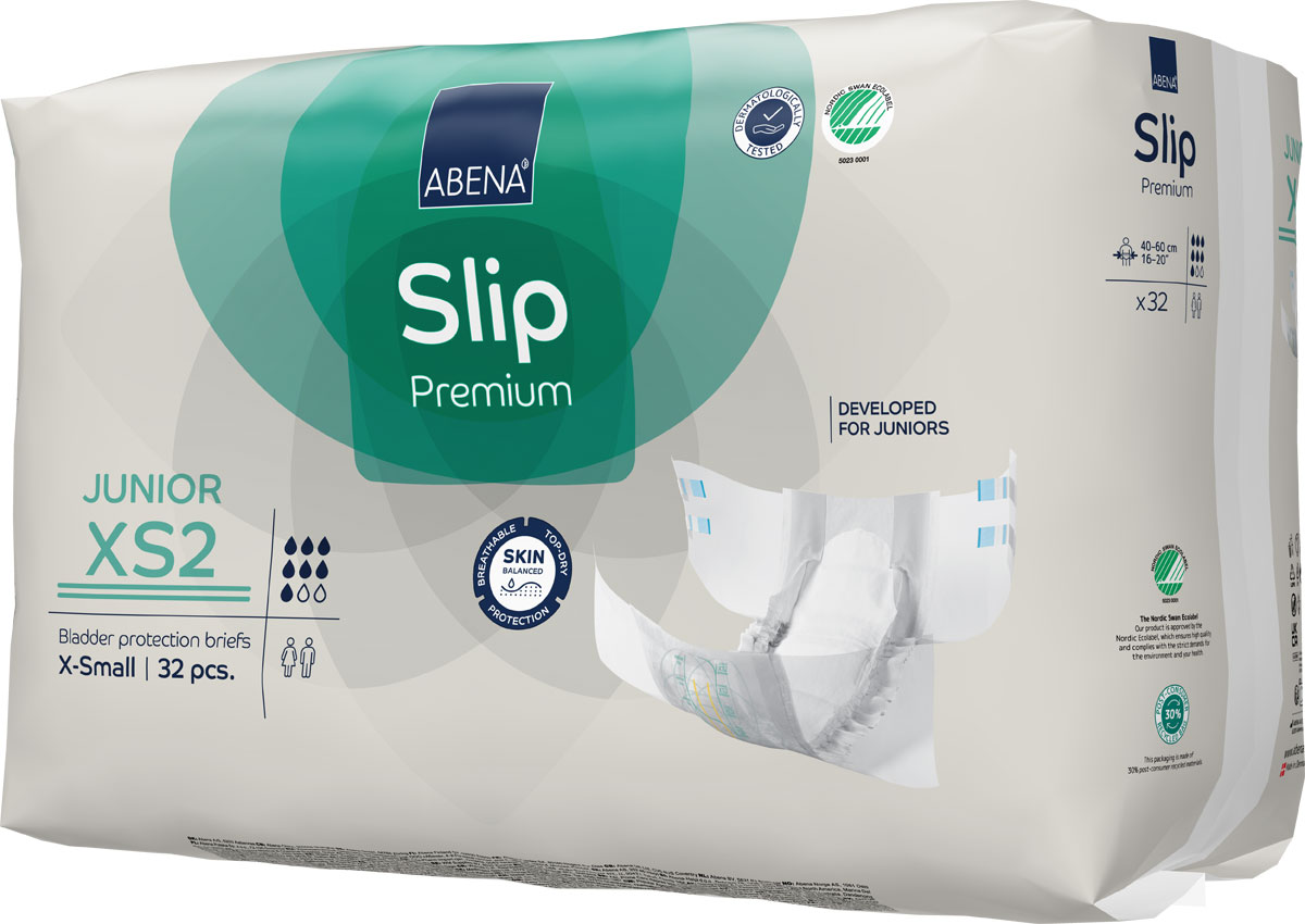 ABENA Slip Premium JUNIOR XS2 - Windeln für Kinder ab 5 Jahre, 32 Stück Pack