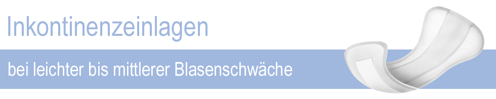 Inkontinenzeinlagen für Männer & Frauen