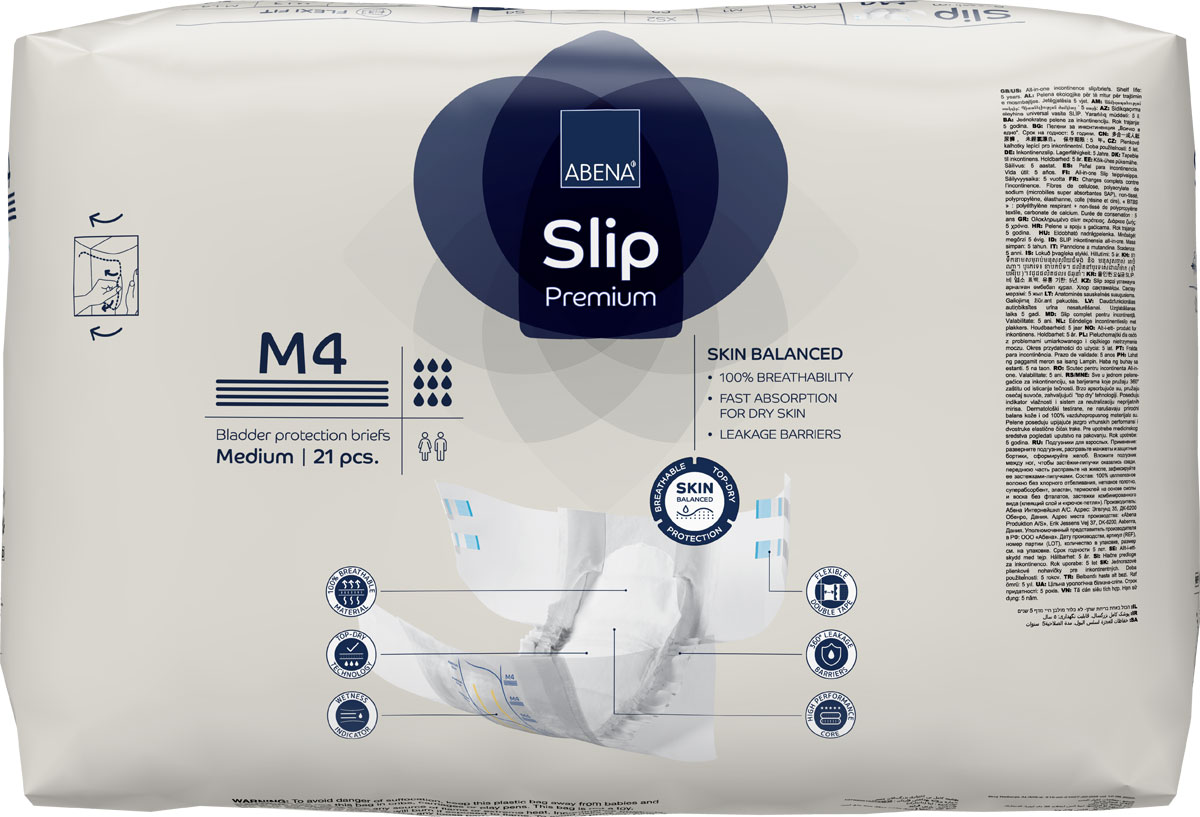 ABENA Slip Premium Gr. M4 - extra saugstarke Windeln  (21 St. Einzelpack)