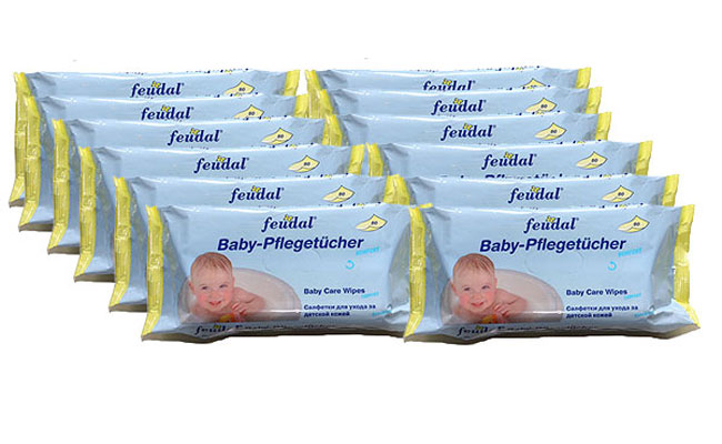 Baby Pflegetücher / Feuchttücher Comfort (12x 80 Stück NF) - MHD 05/2024