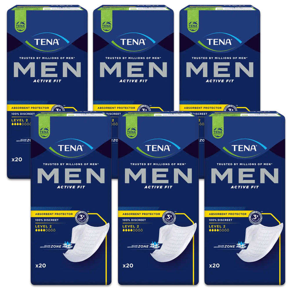 TENA Men Active Fit Level 2 - Herreneinlagen - (6x20 Stück)