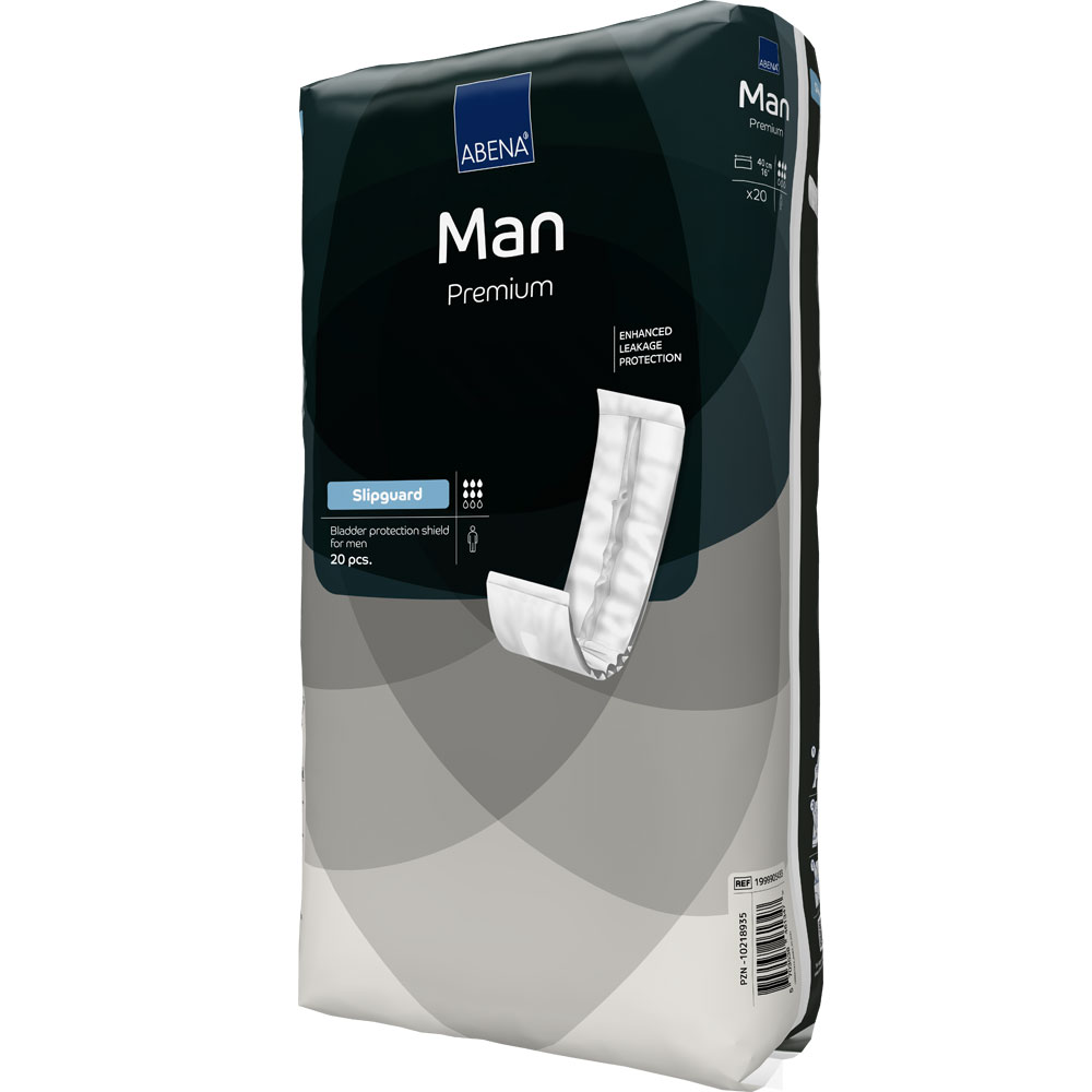 ABENA MAN SLIPGUARD Premium Herrenvorlagen - 900ml (20 St. Packung)