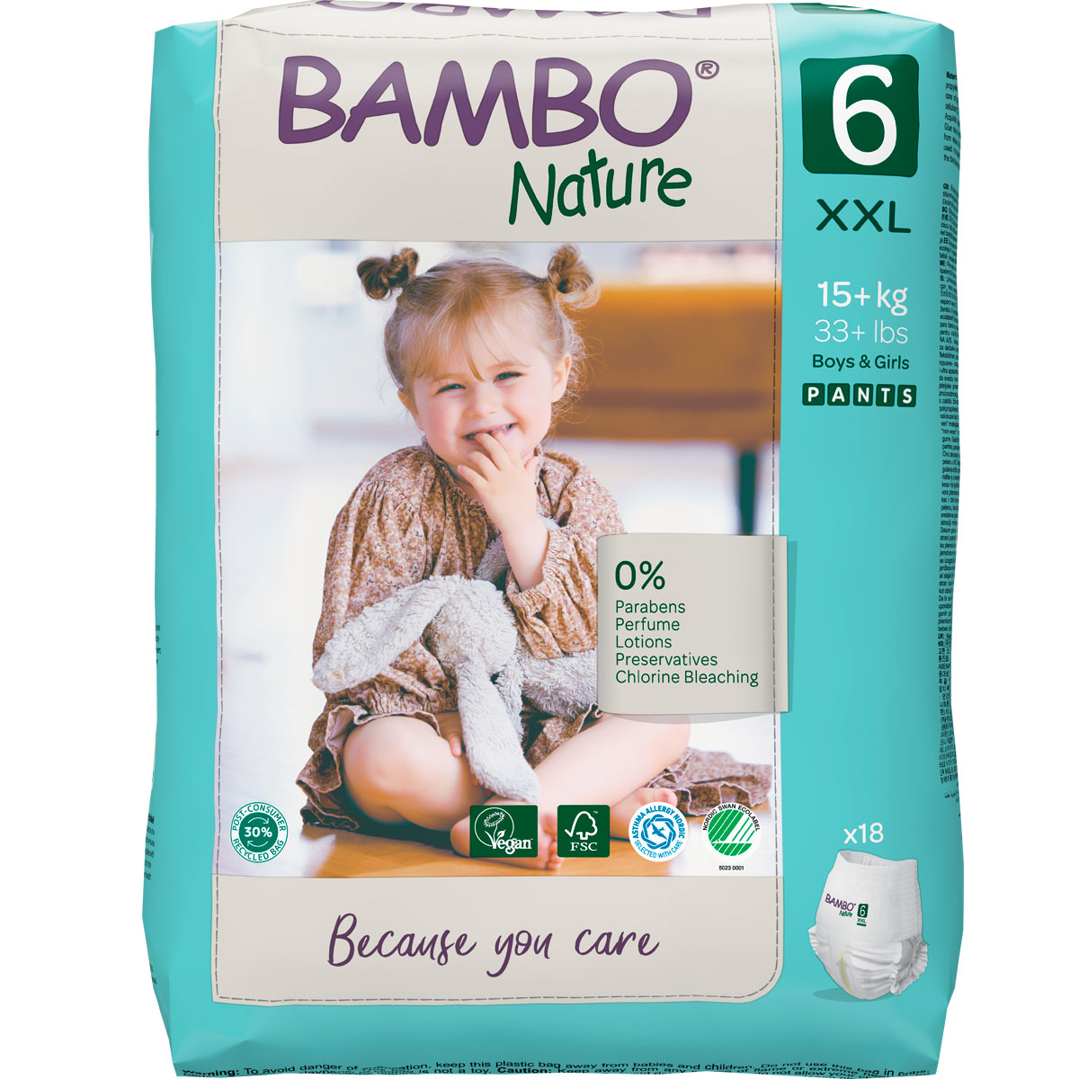 Bambo NATURE - Training Pants Gr. 6 JUNIOR EXTRA [XXL] - (18 St. Einzelpack)