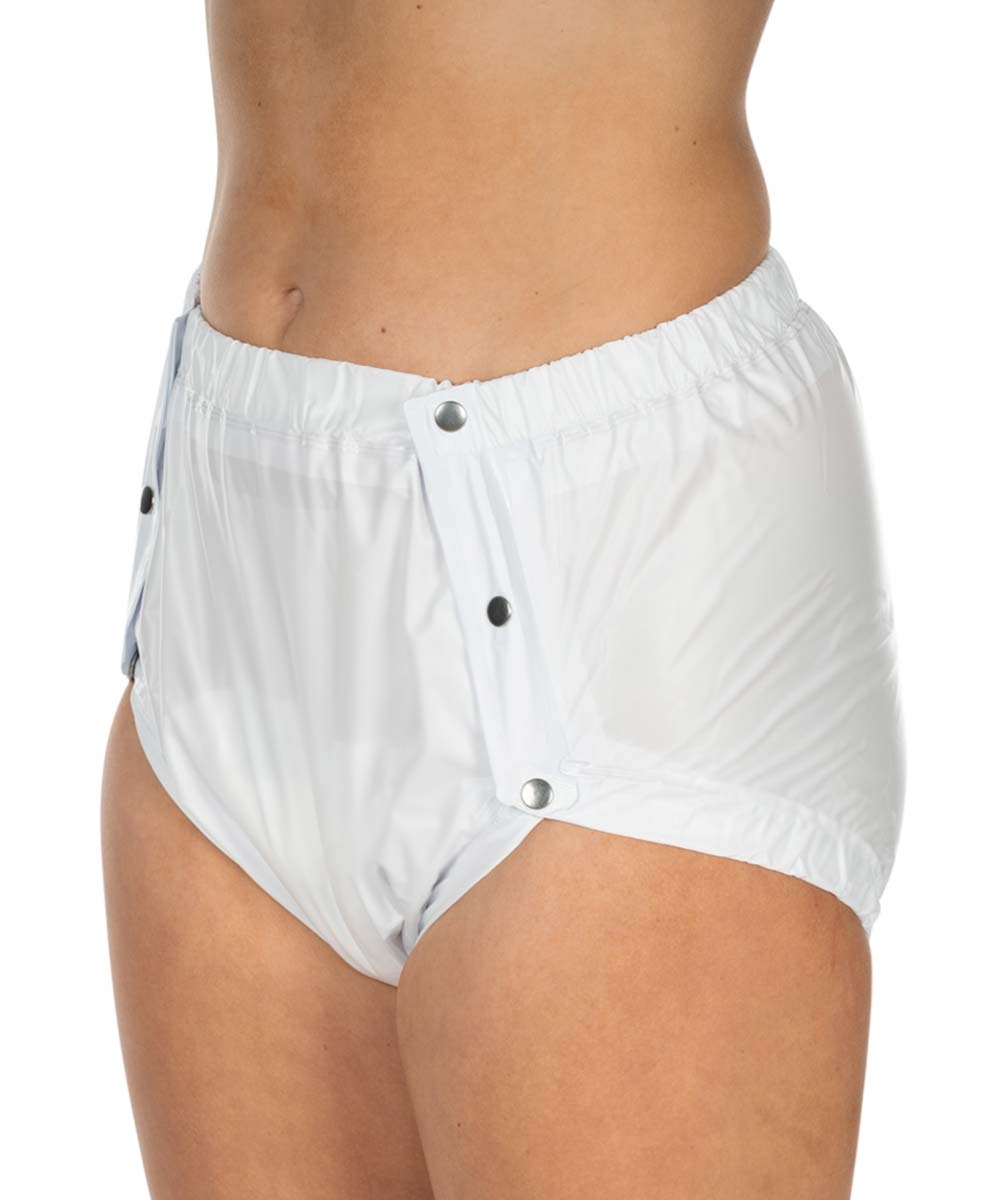 Suprima PVC-Slip - seitlich knöpfbar für Frauen & Männer - No. 1249 weiss M