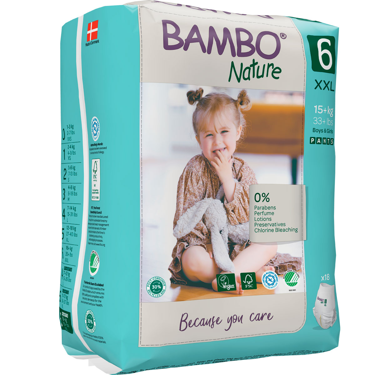 Bambo NATURE - Training Pants Gr. 6 JUNIOR EXTRA [XXL] - (18 St. Einzelpack)