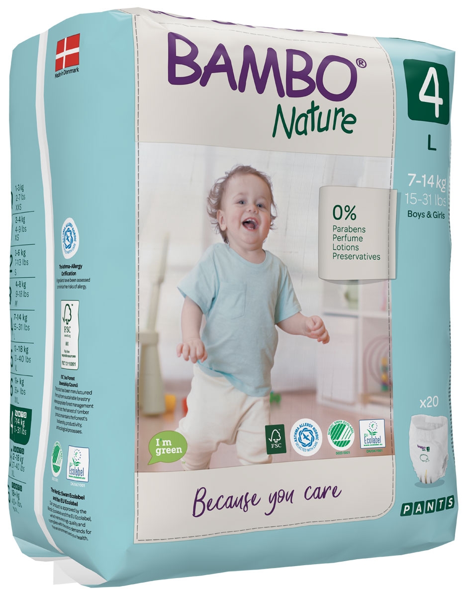 Bambo NATURE - Training Pants  Gr. 4 MAXI [L]  - (5x20 Stück) Jumbopack