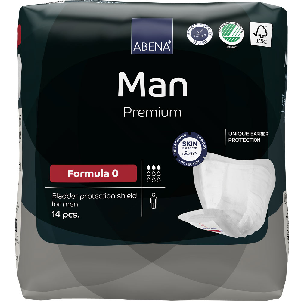 ABENA Man Formula 0 Premium - Inkontinenzeinlagen für den Mann - 250ml - 14 Stück