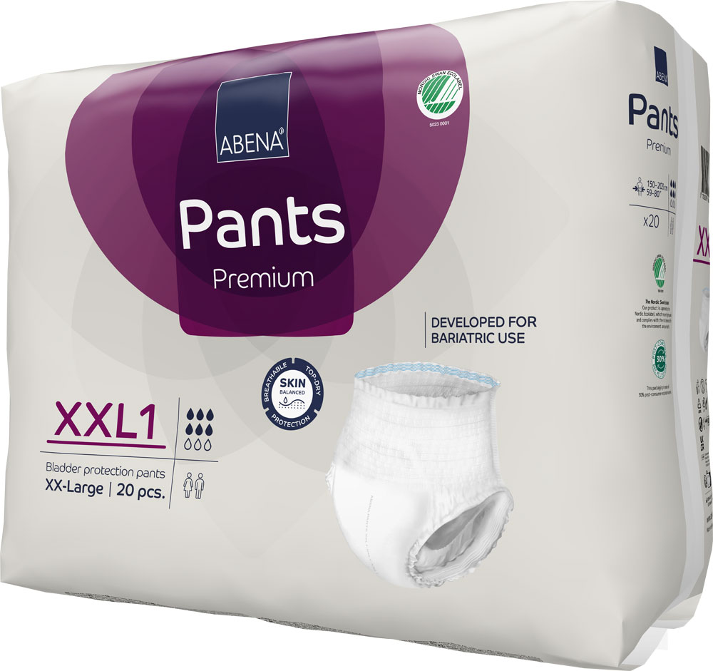 ABENA Pants Premium XXL1 Bariatric - Hüftumfang 153-203 cm - 20 St. Packung