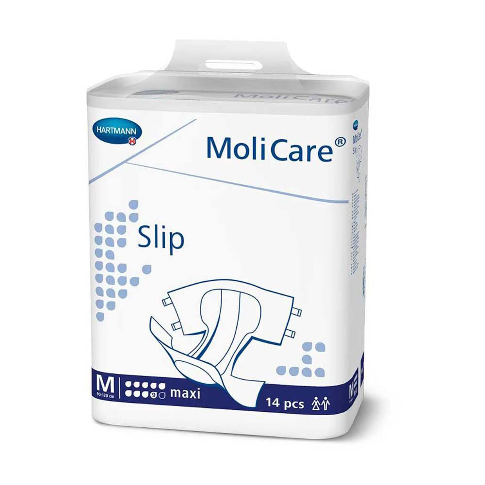HARTMANN MoliCare® Slip MAXI 9 Tropfen - MEDIUM (M) Windel mit Außenfolie - 14 Stück Packung